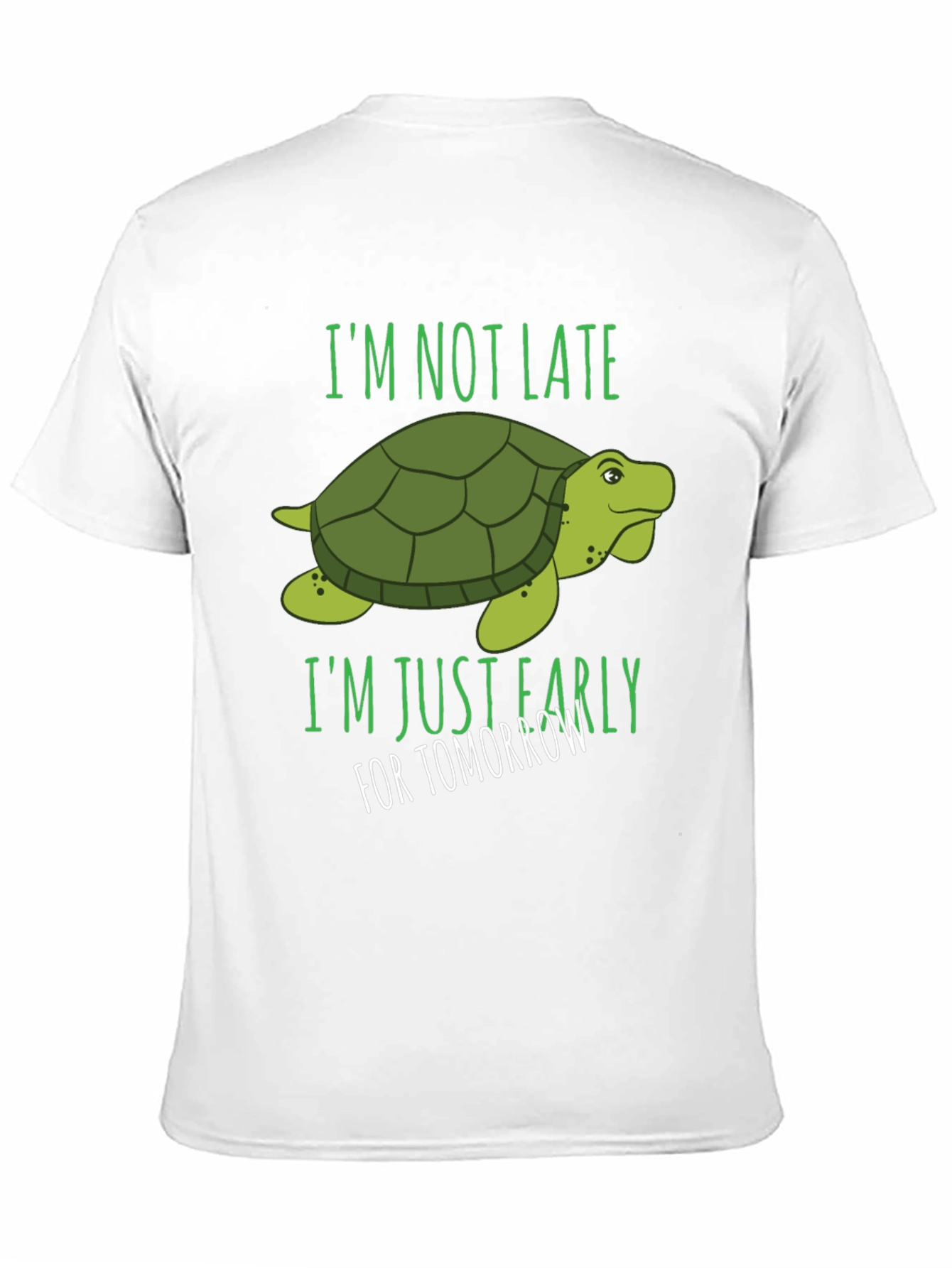 Camiseta Negra con Diseño de Tortuga Divertida