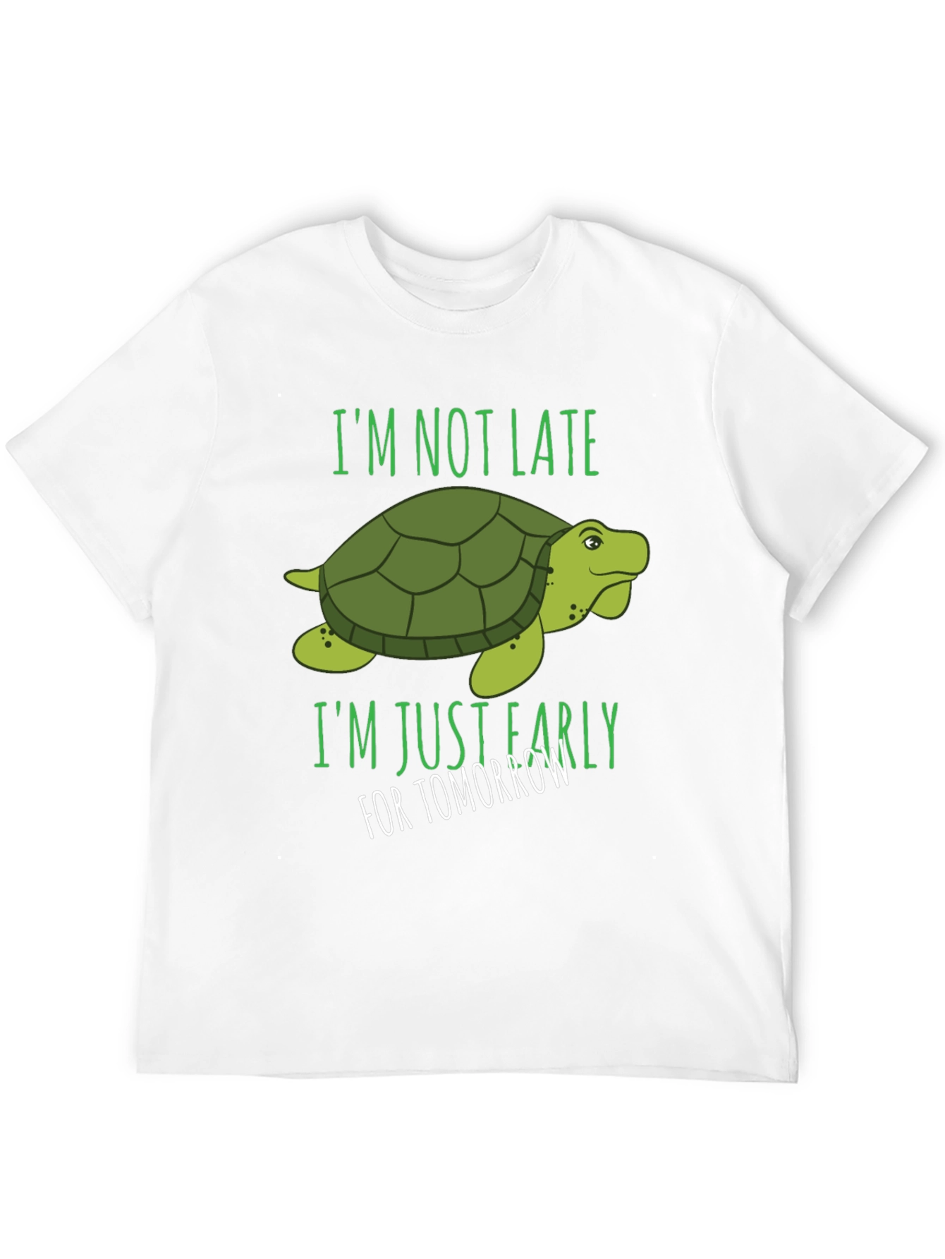 Camiseta Negra con Diseño de Tortuga Divertida