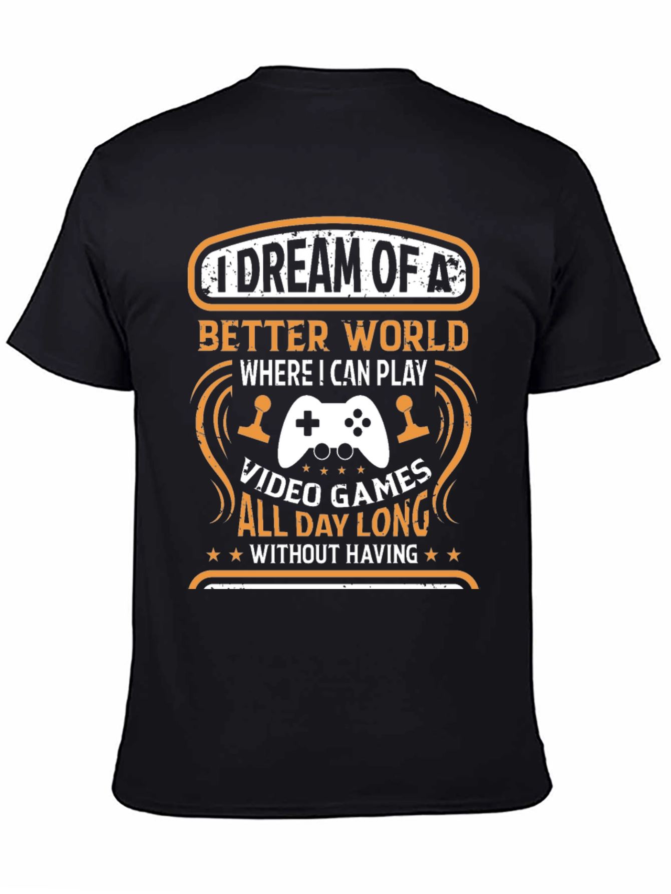 Camiseta Negra: Sueño de Videojuegos