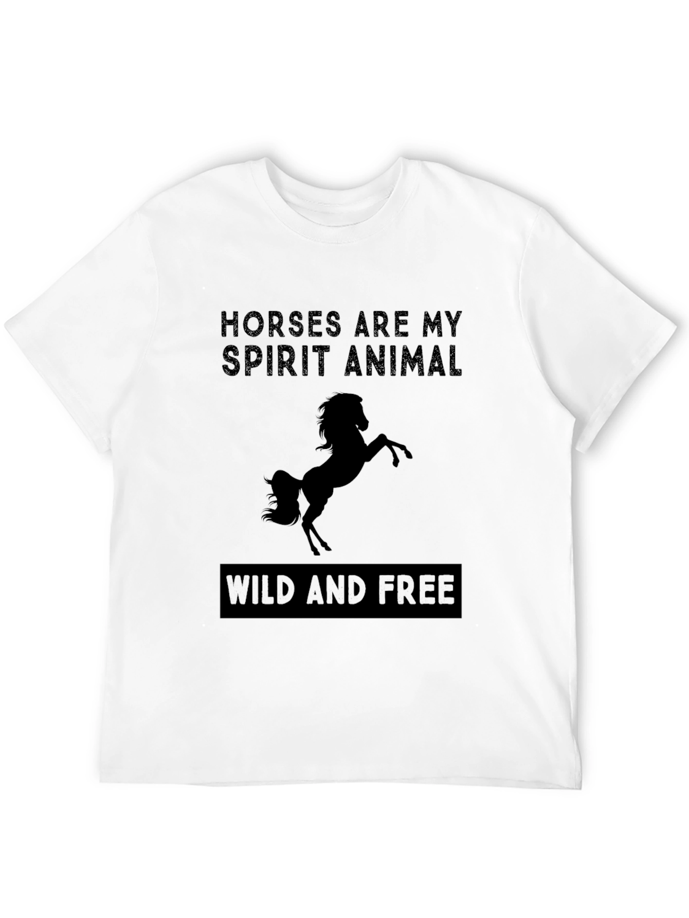 Camiseta Negra Caballos: Mi Espíritu Animal