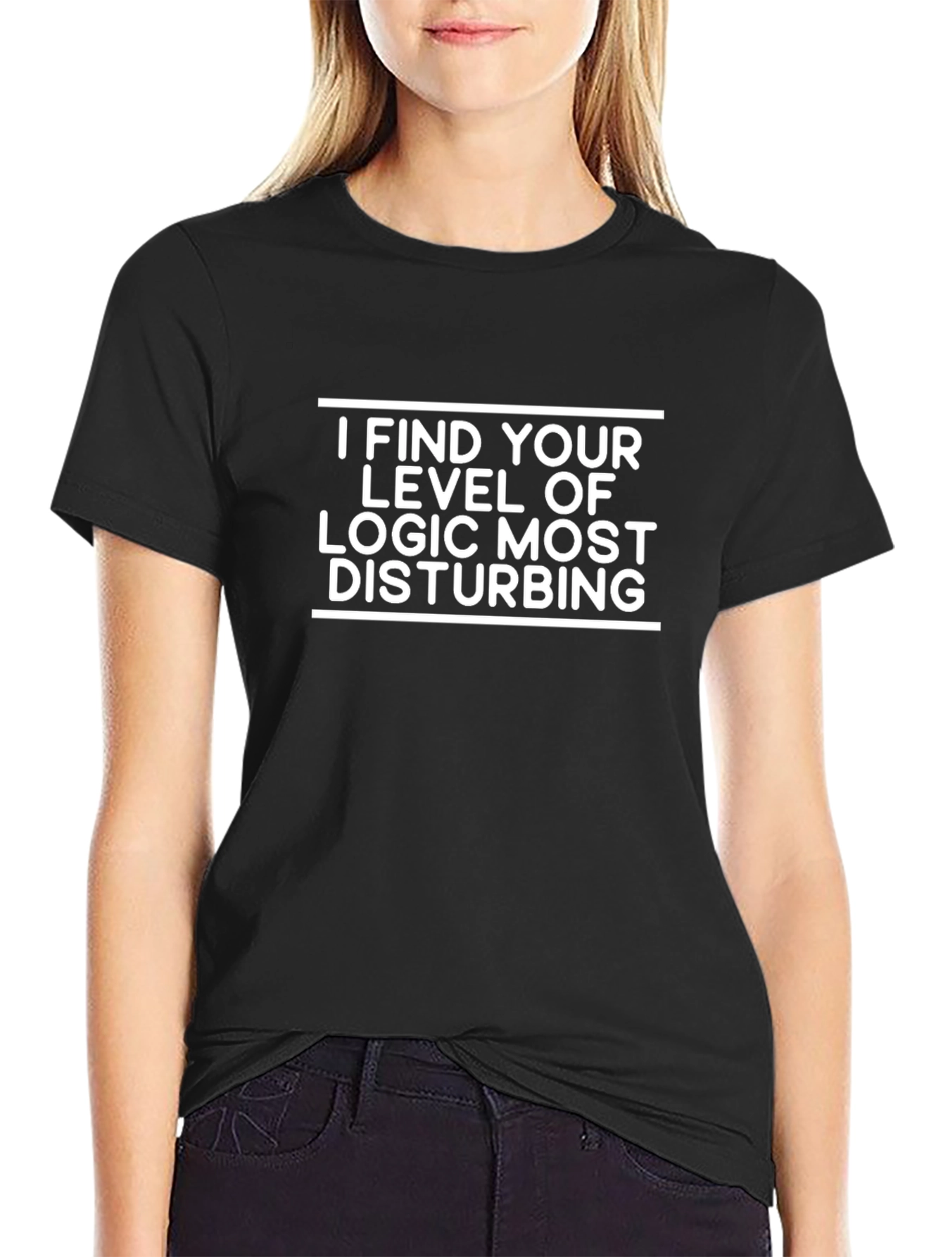 Camiseta Negra: Lógica Disturbadora