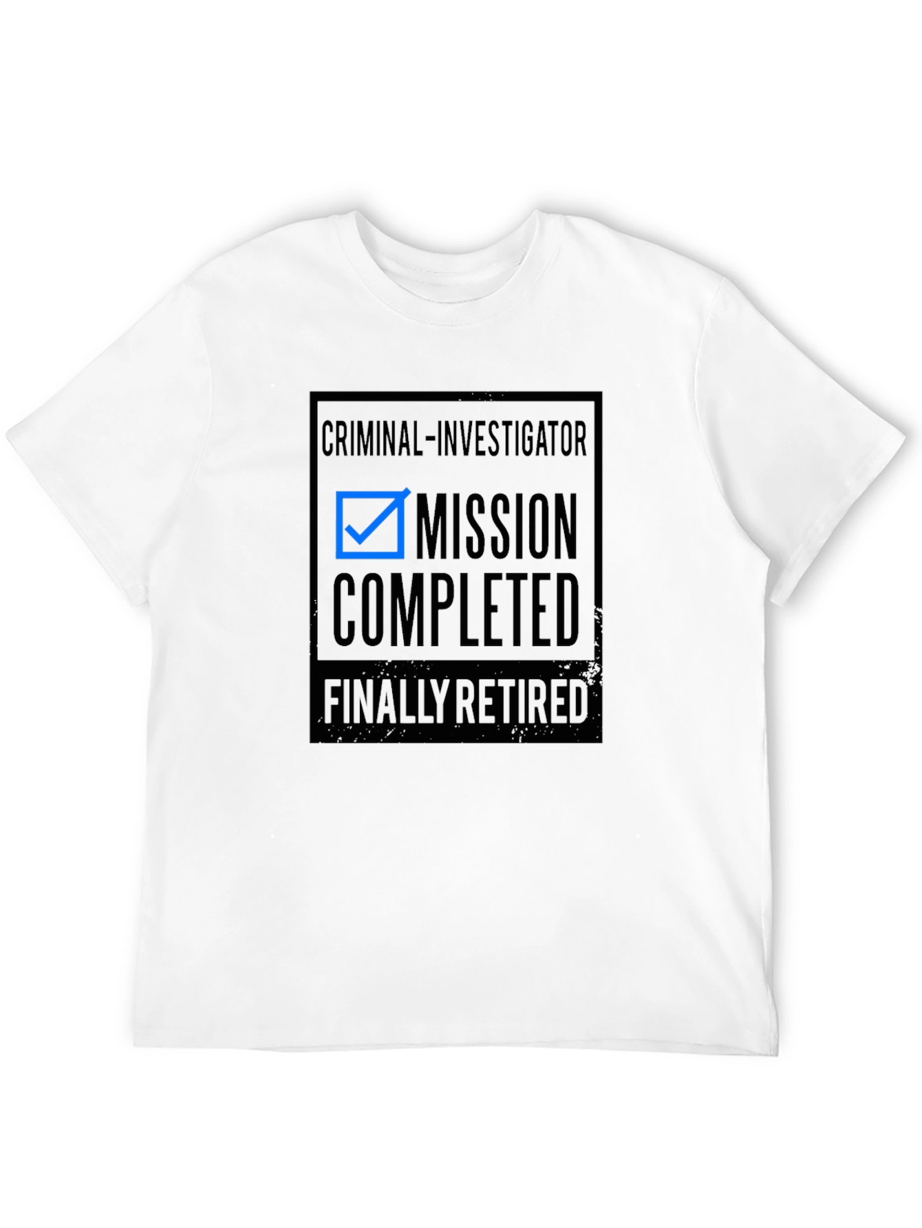 Camiseta Negra Retirado Investigador Criminal