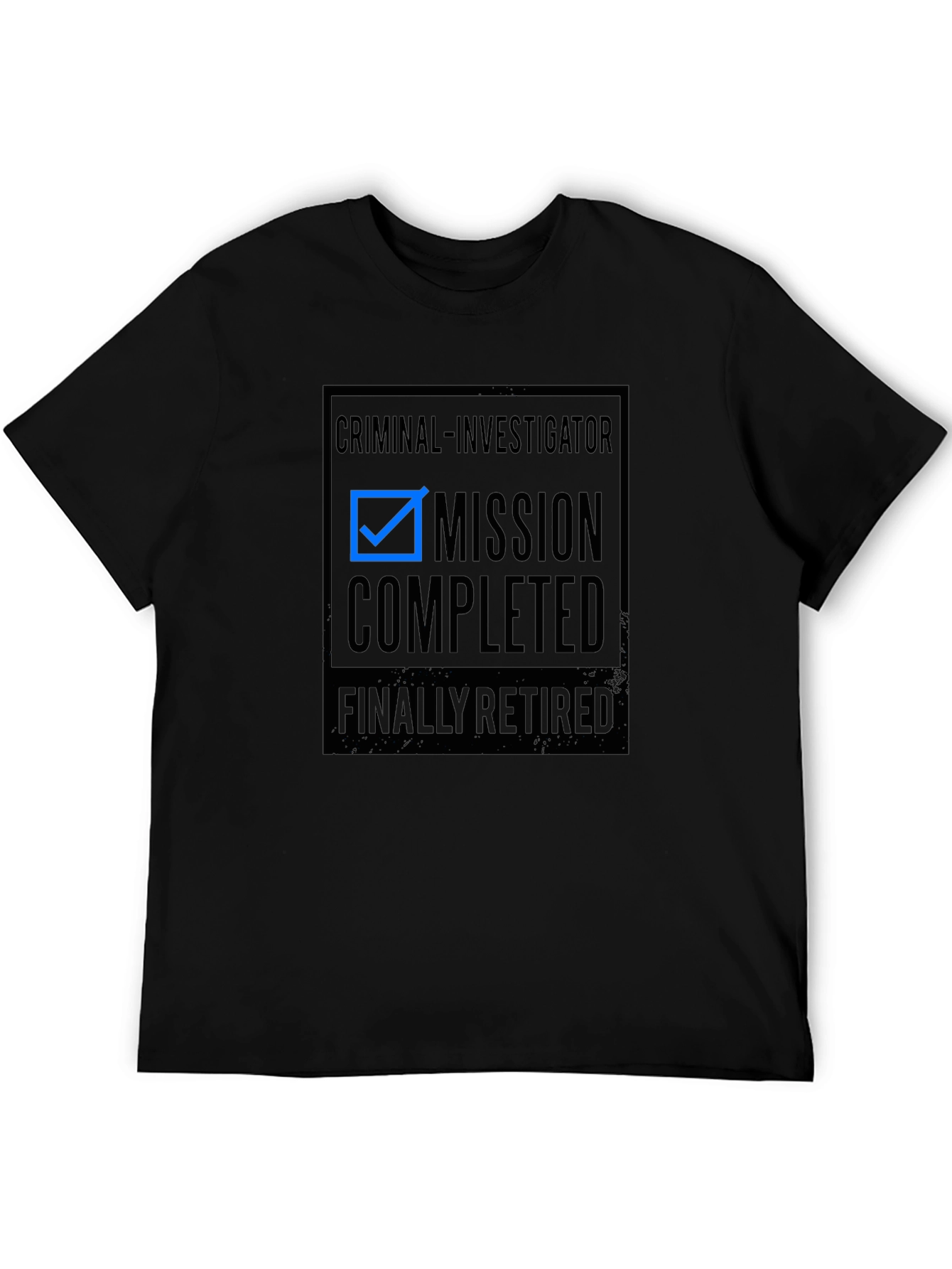 Camiseta Negra Retirado Investigador Criminal