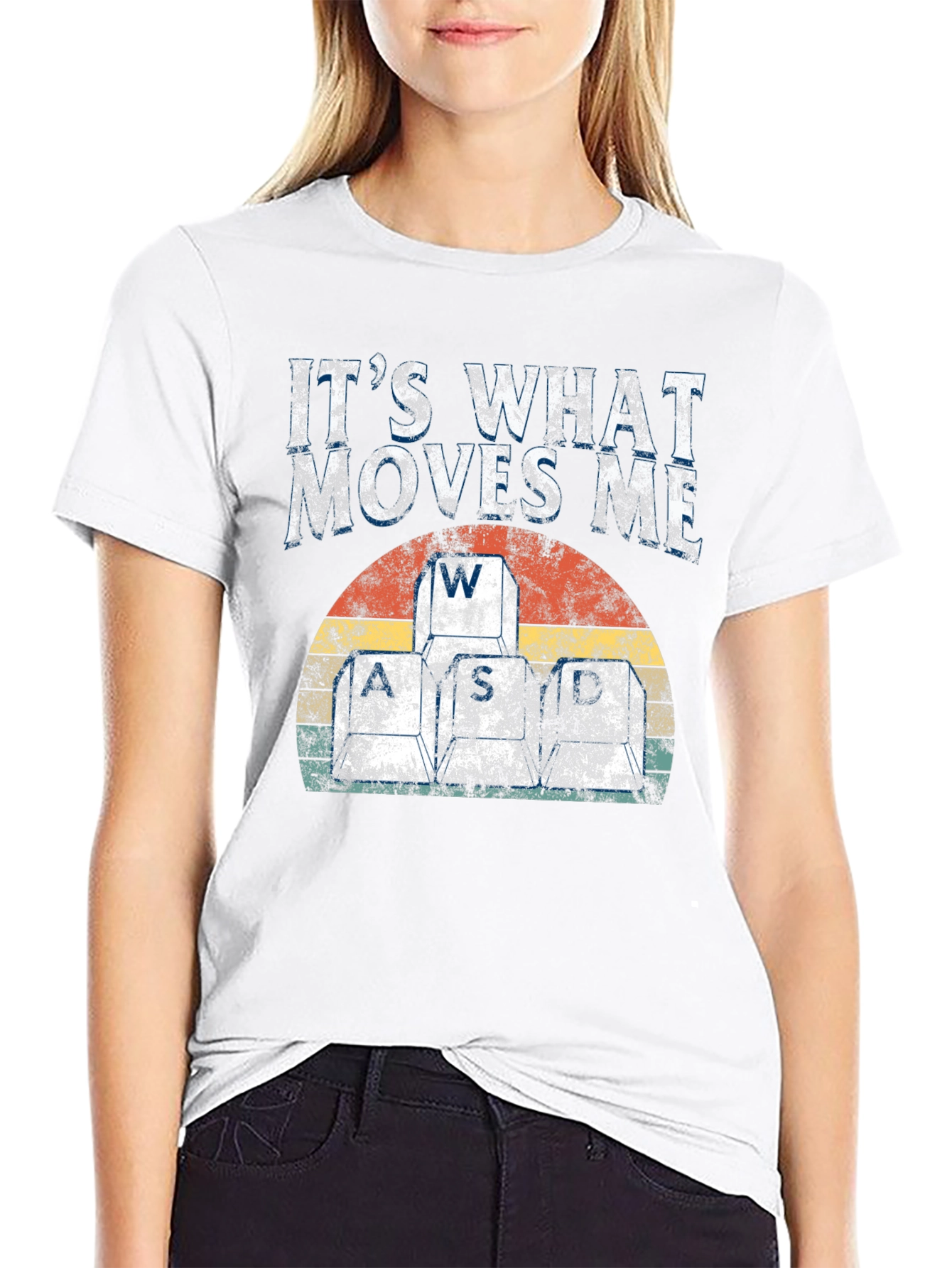 Camiseta Gamer: WASD - Lo que me mueve