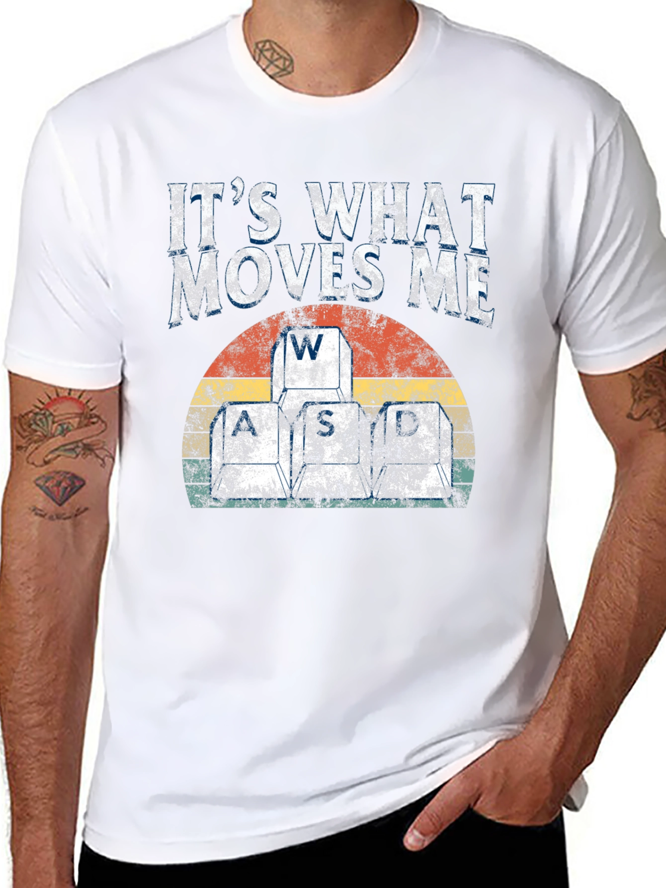 Camiseta Gamer: WASD - Lo que me mueve