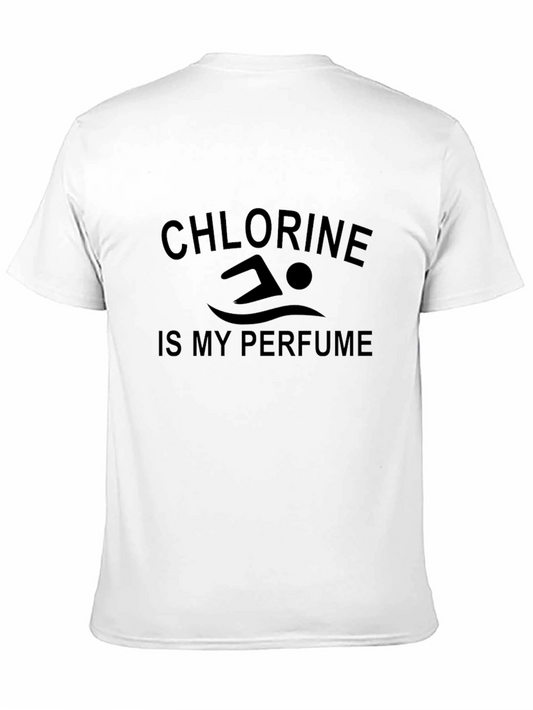 Camiseta Negra Cloro es mi Perfume Natación