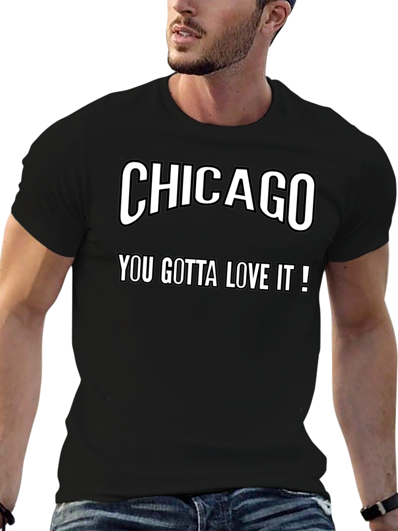 Camiseta Negra Chicago You Gotta Love It!