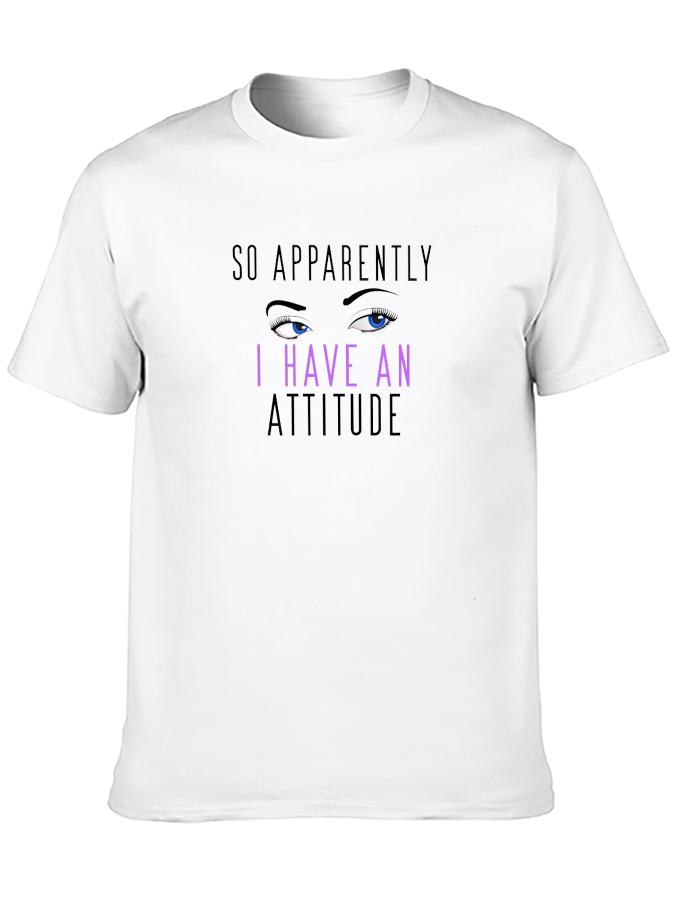 Camiseta Negra con Diseño Actitud