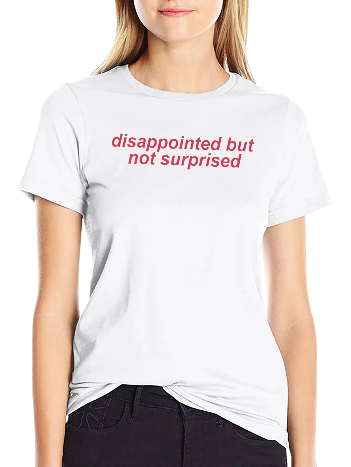 Camiseta Negra: Decepcionado No Sorprendido