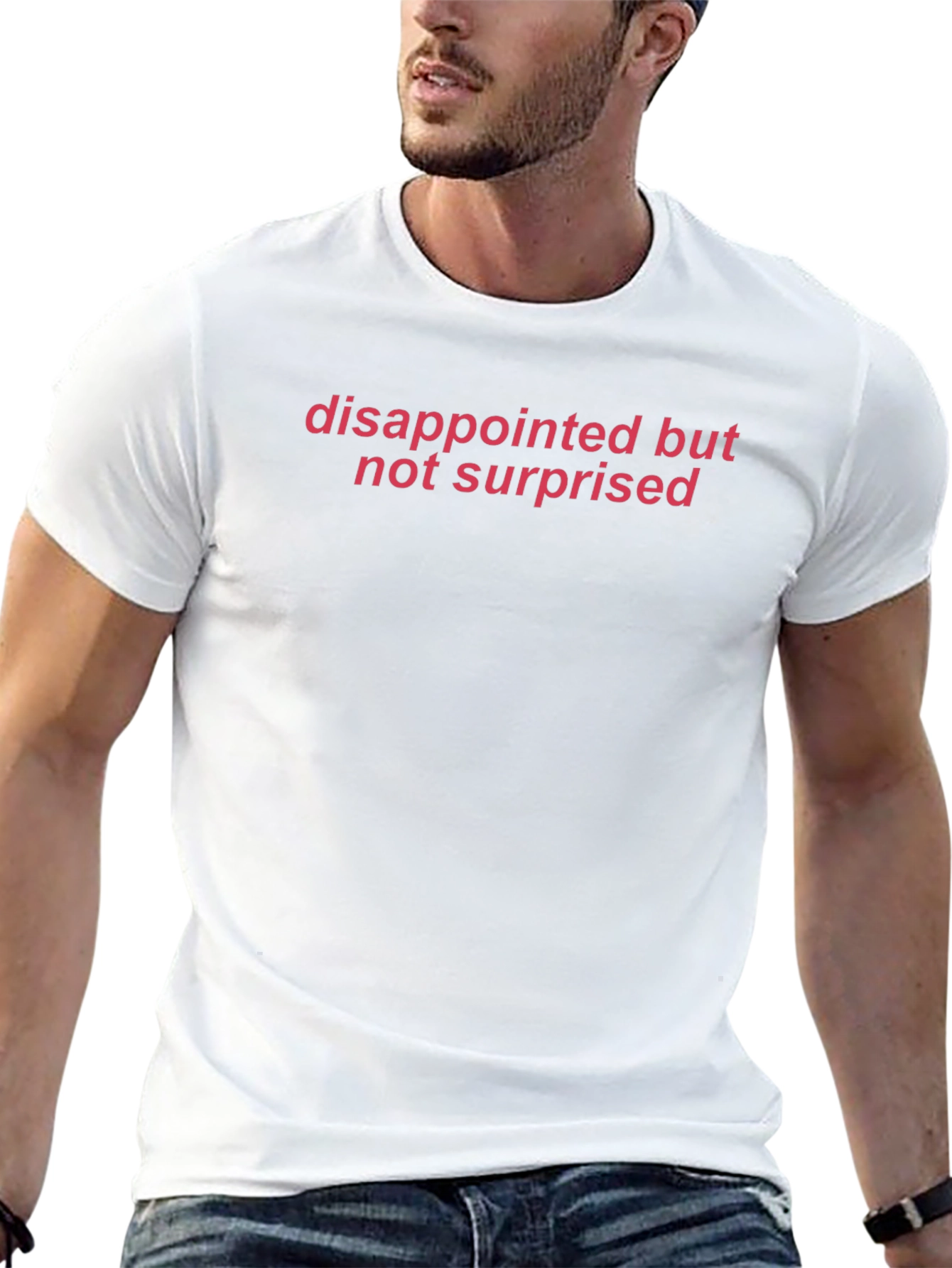 Camiseta Negra: Decepcionado No Sorprendido