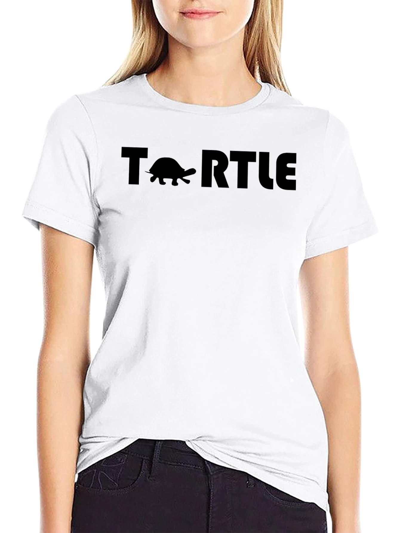 Camiseta Negra Turtle para Hombre