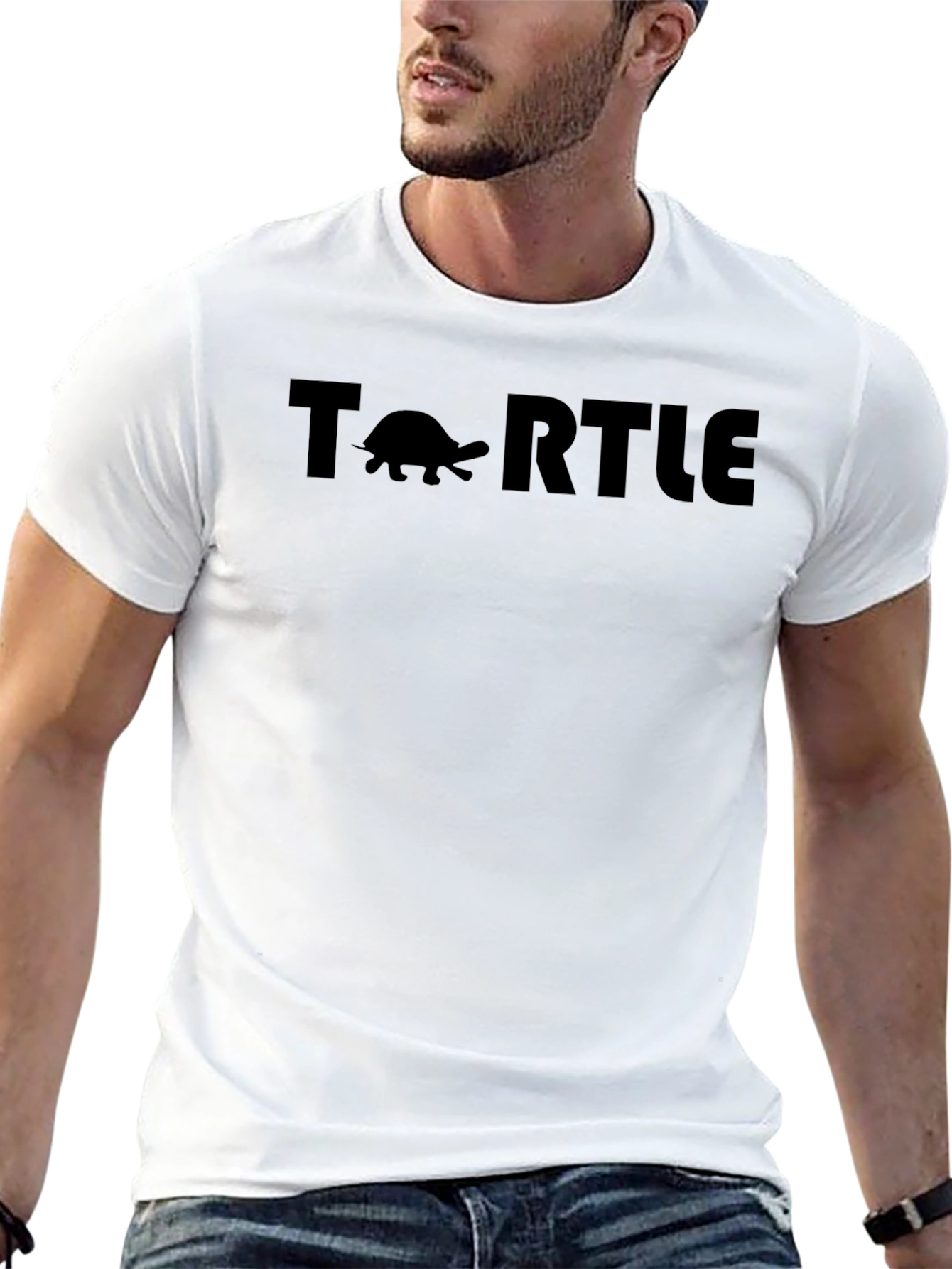 Camiseta Negra Turtle para Hombre