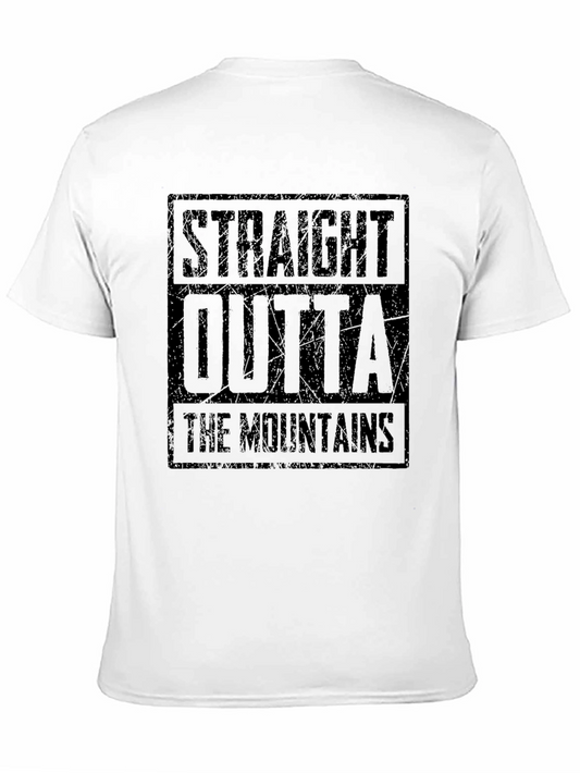 Camiseta Straight Outta The Mountains Negra