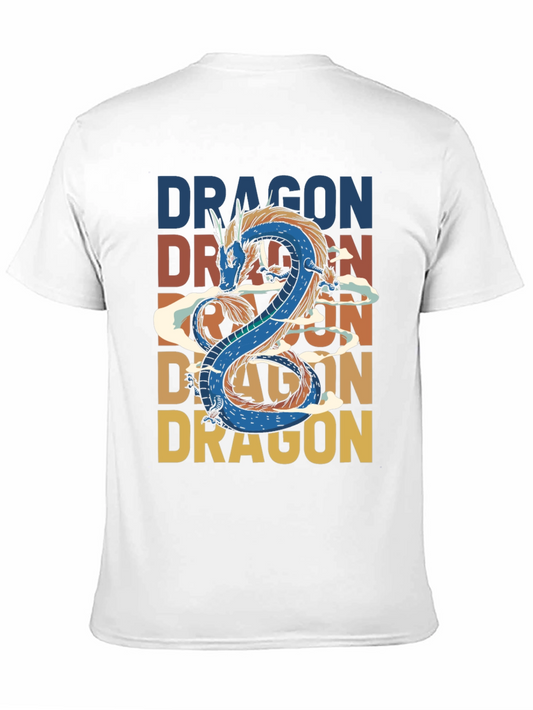 Camiseta Dragón Vintage Hombre - Estilo Casual