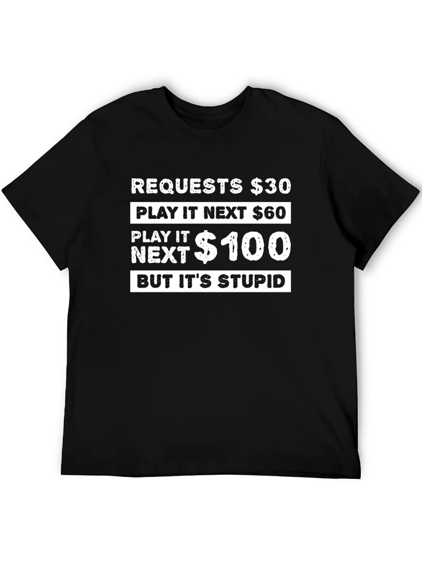 Camiseta Negra: ¡El Juego Estúpido!