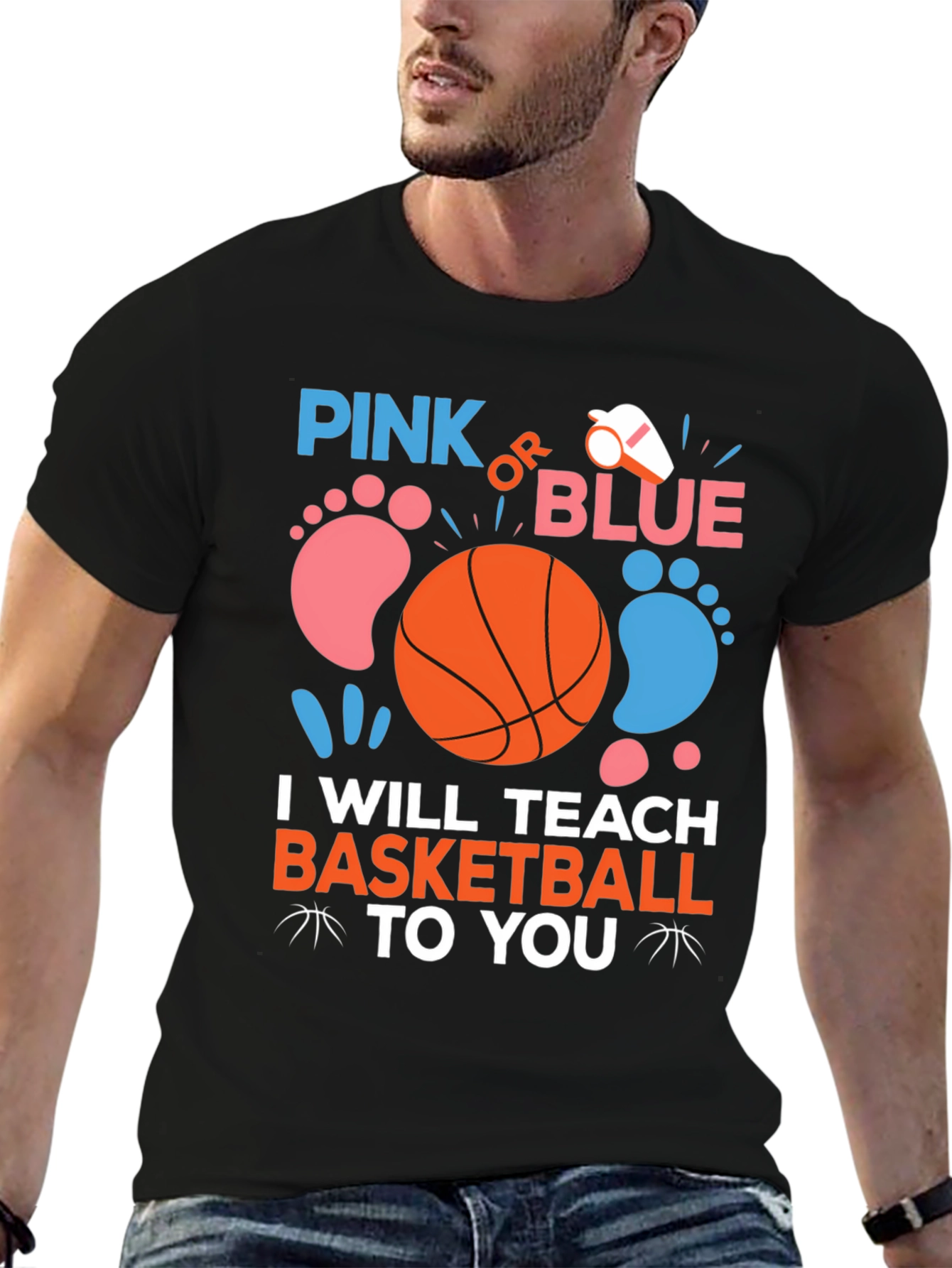 Camiseta Gender Reveal Baloncesto