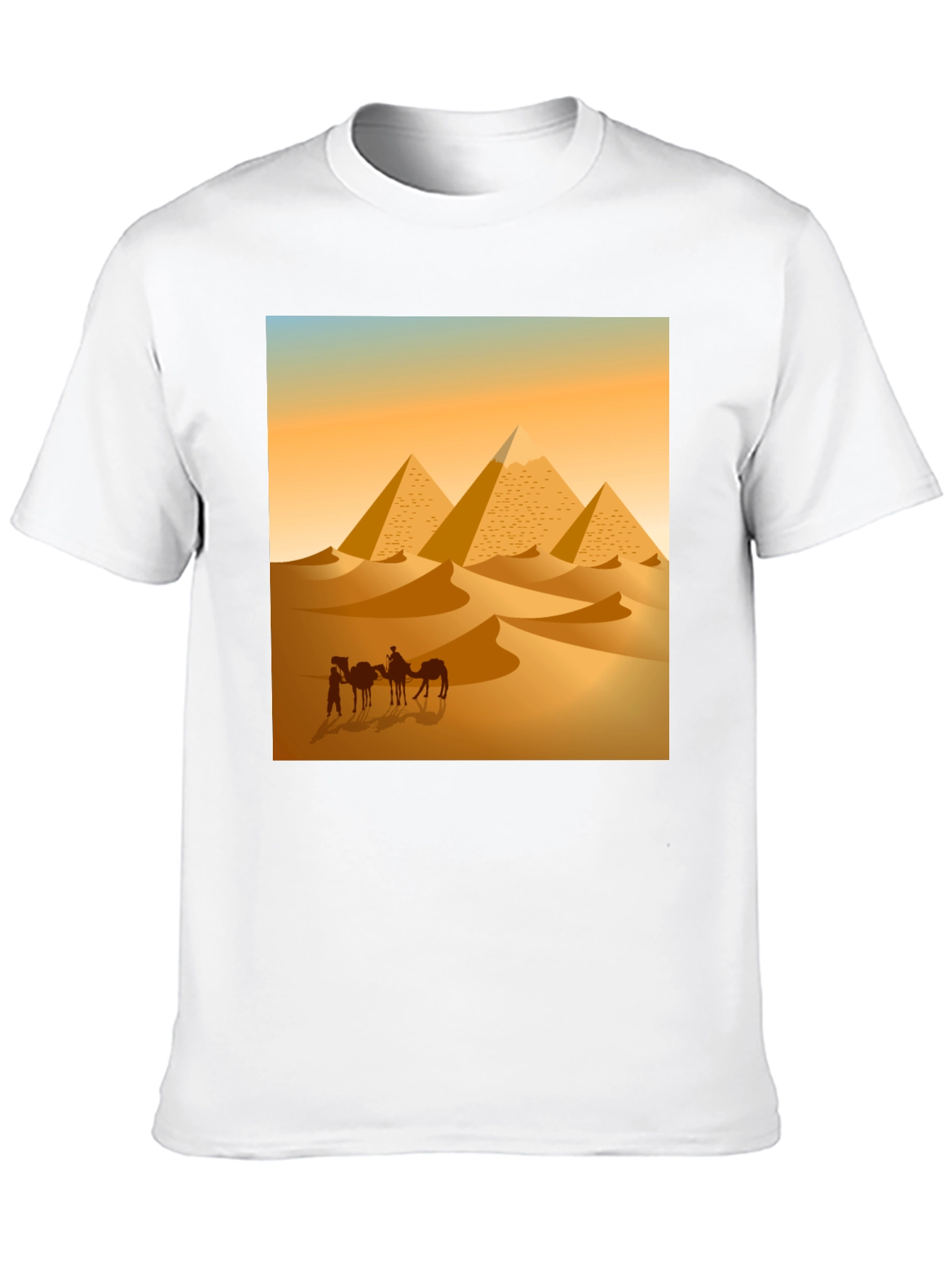 Camiseta Hombre Diseño Pirámides Egipto