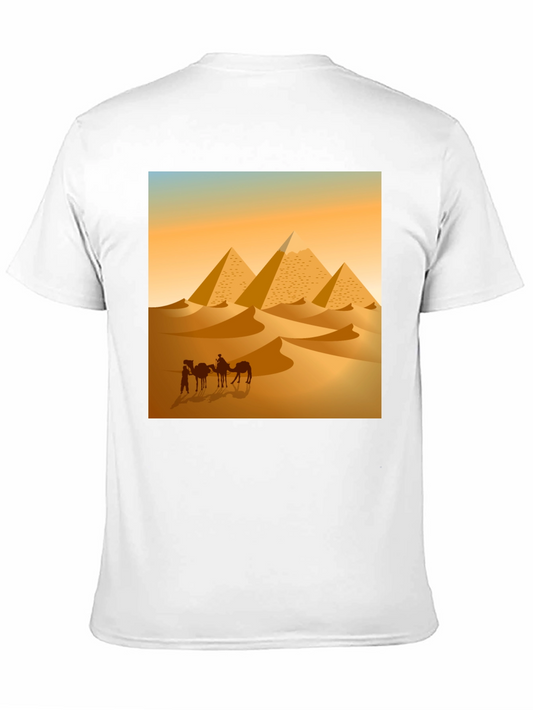 Camiseta Hombre Diseño Pirámides Egipto