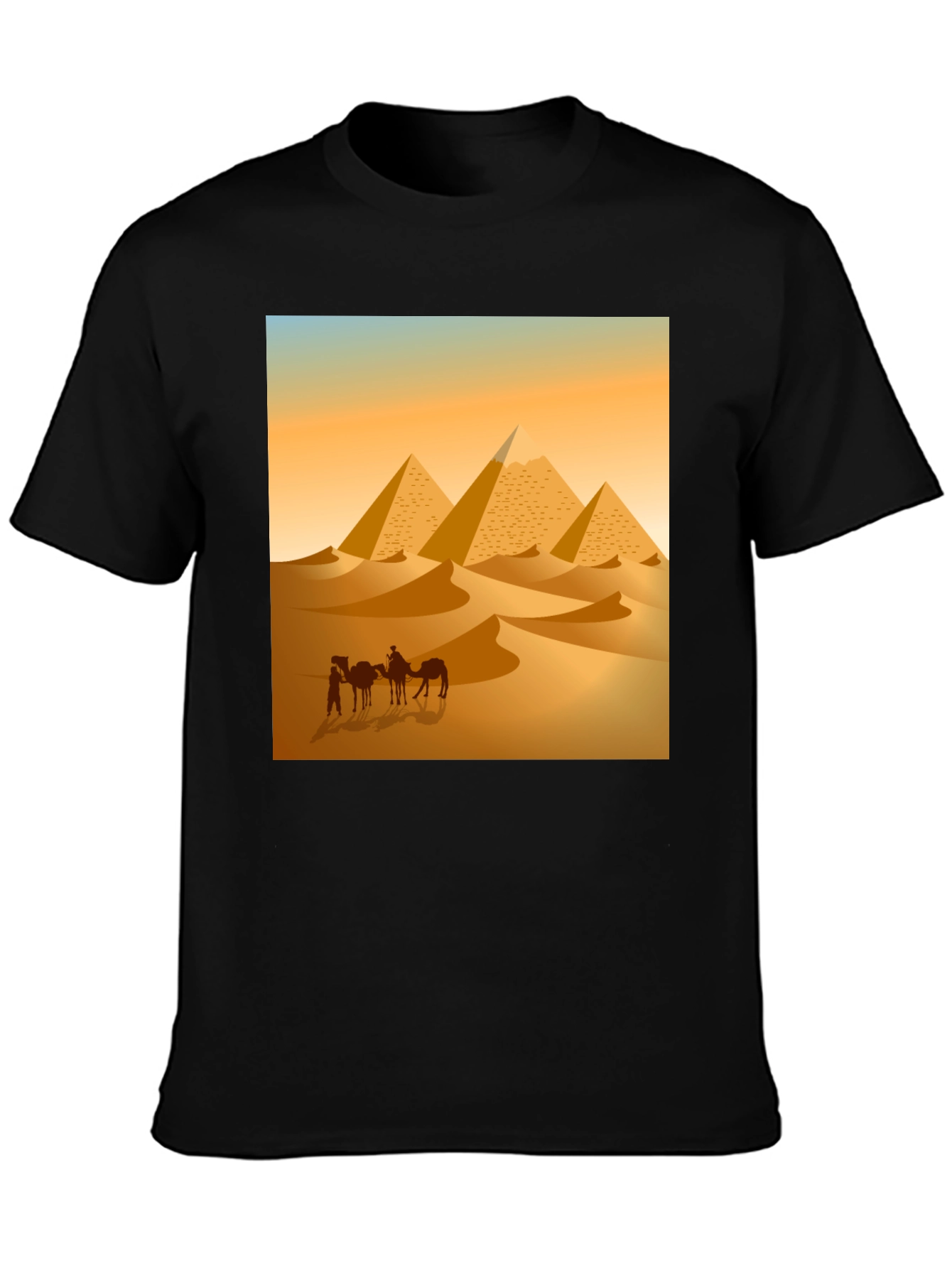 Camiseta Hombre Diseño Pirámides Egipto