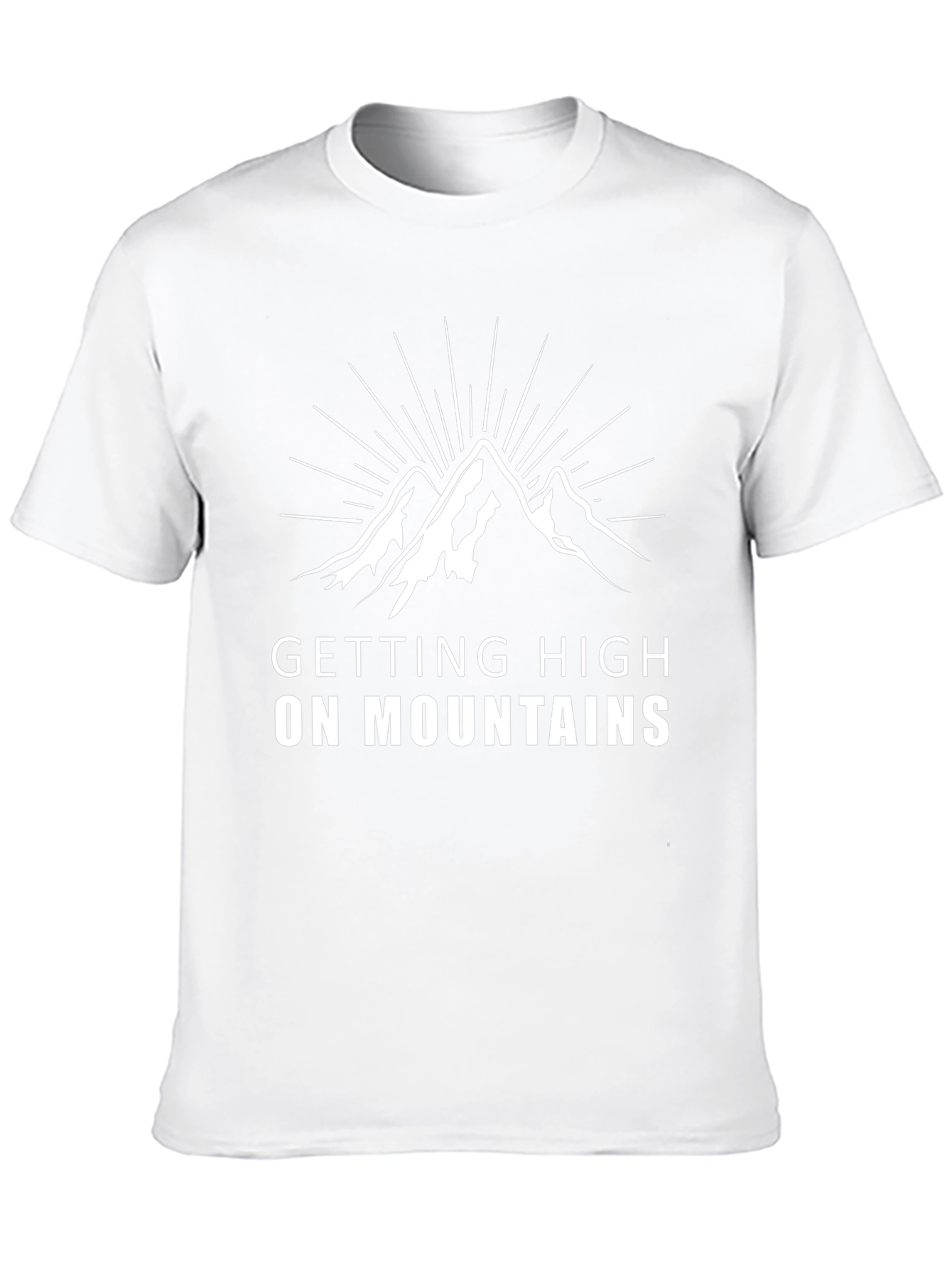 Camiseta Negra Getting High on Mountains