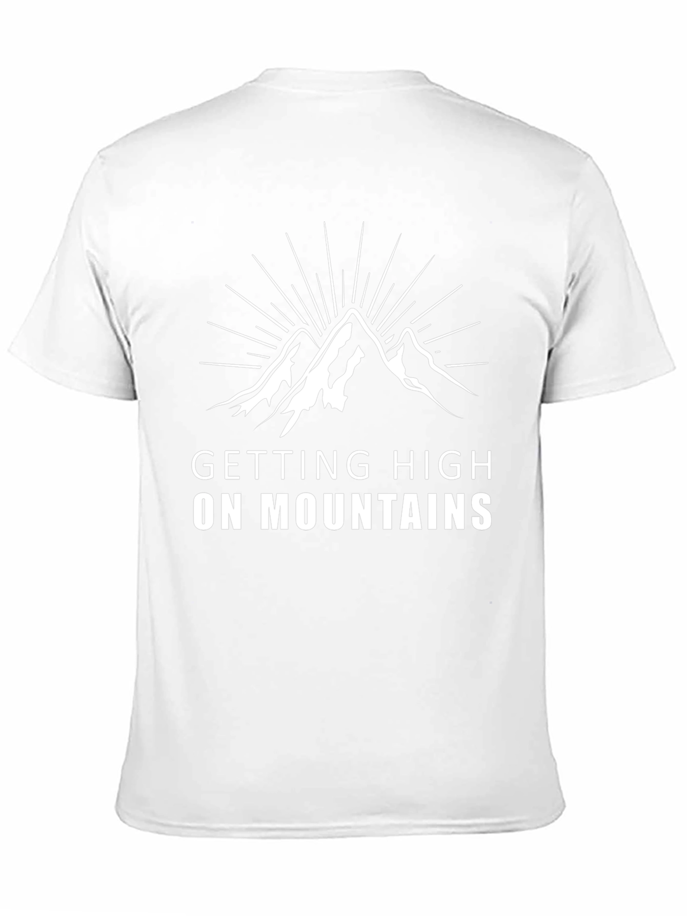 Camiseta Negra Getting High on Mountains