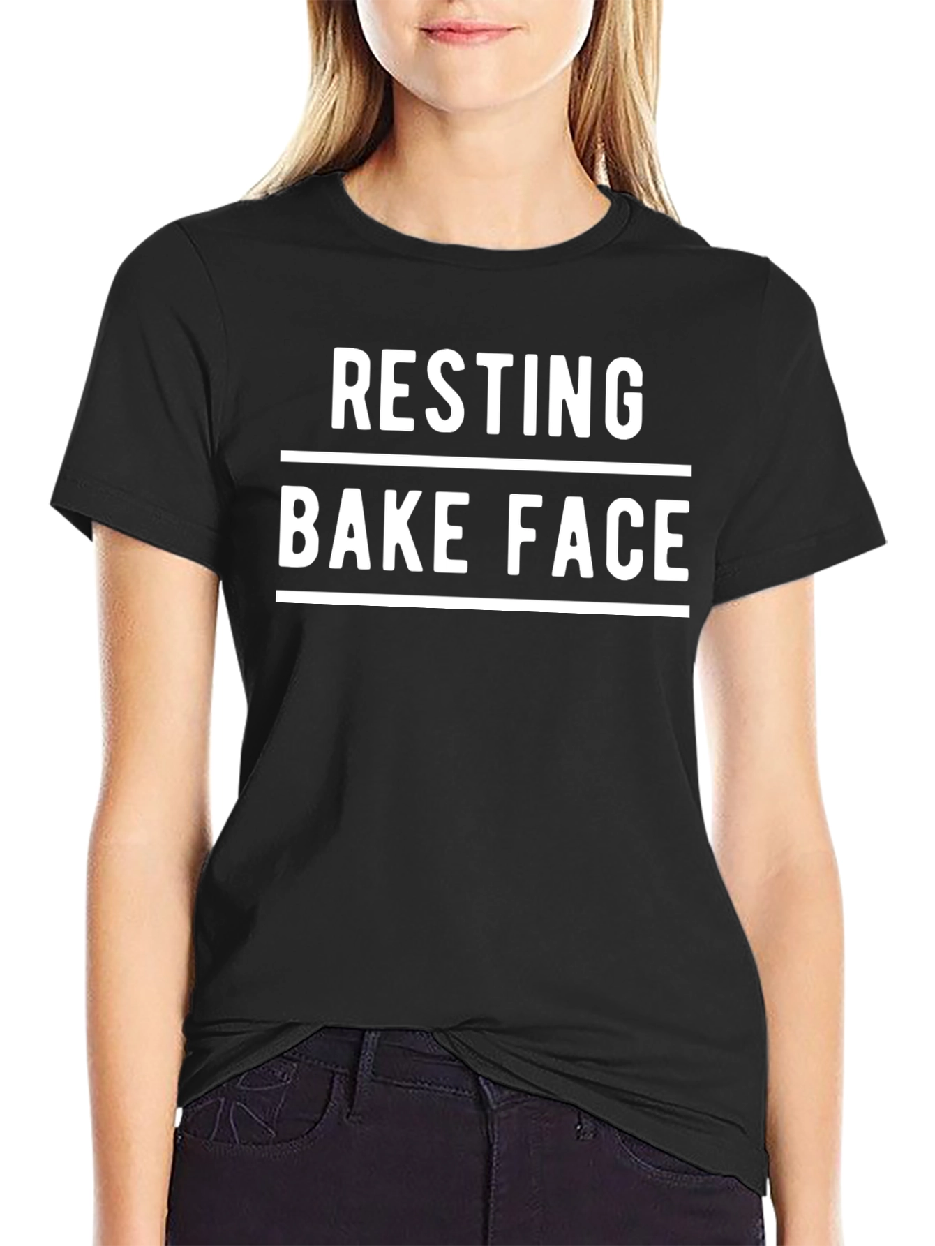 Camiseta Negra Resting Bake Face