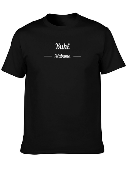 Camiseta Buhl Alabama Hombre Diseño Casual Algodón