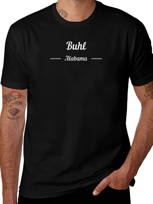 Camiseta Buhl Alabama Hombre Diseño Casual Algodón