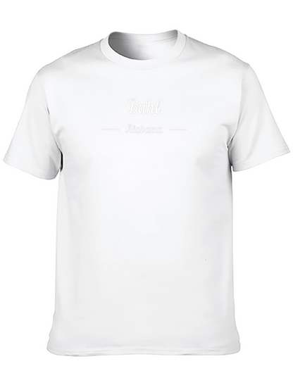 Camiseta Buhl Alabama Hombre Diseño Casual Algodón