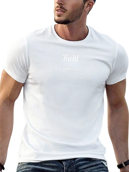 Camiseta Buhl Alabama Hombre Diseño Casual Algodón