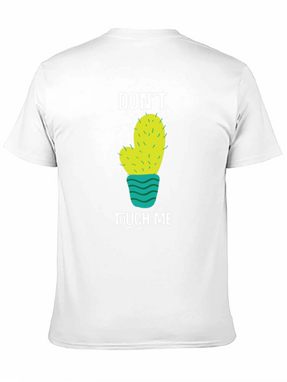 Camiseta Negra con Diseño de Cactus No me toques