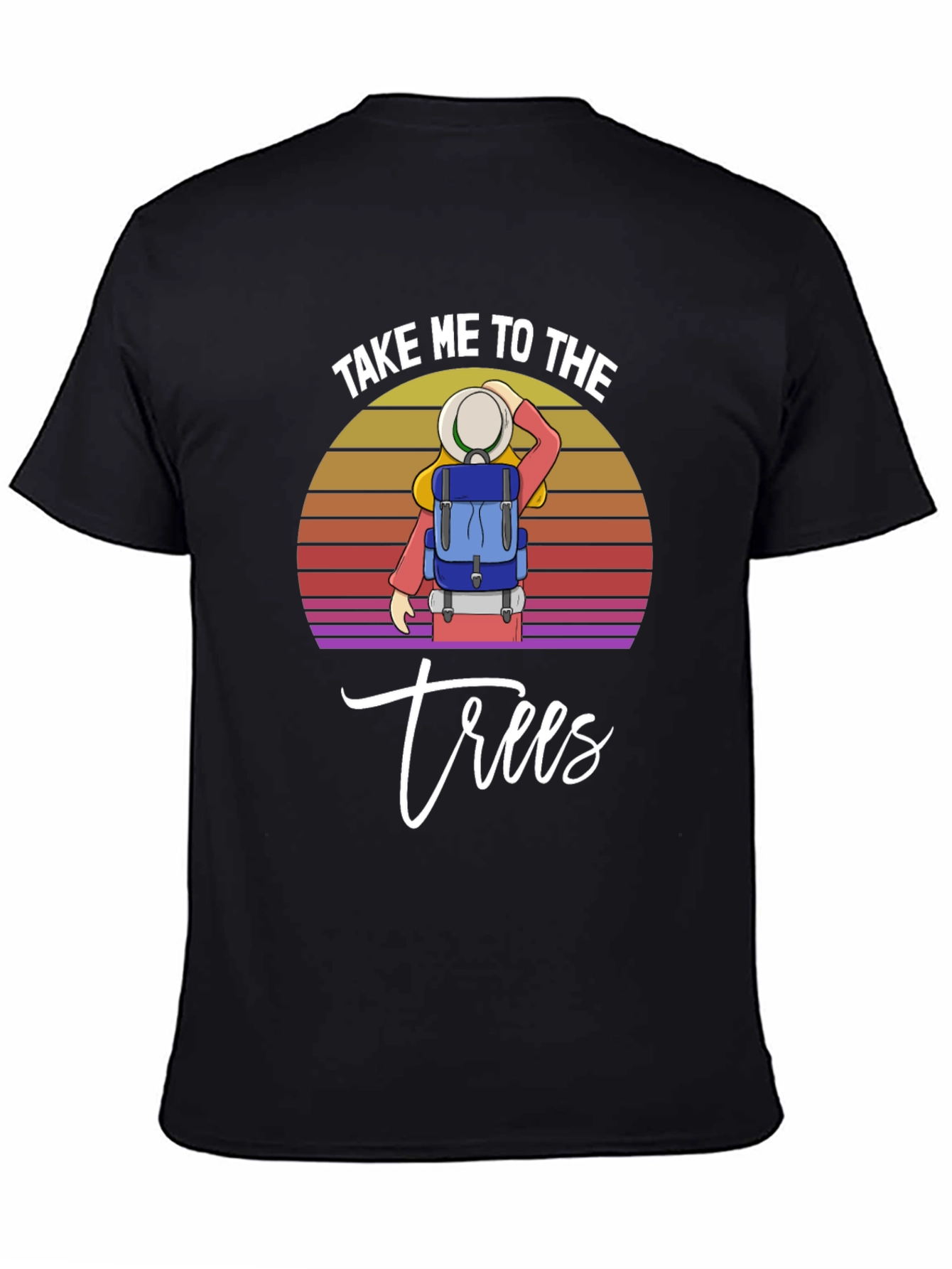Camiseta Negra Llévame a los árboles
