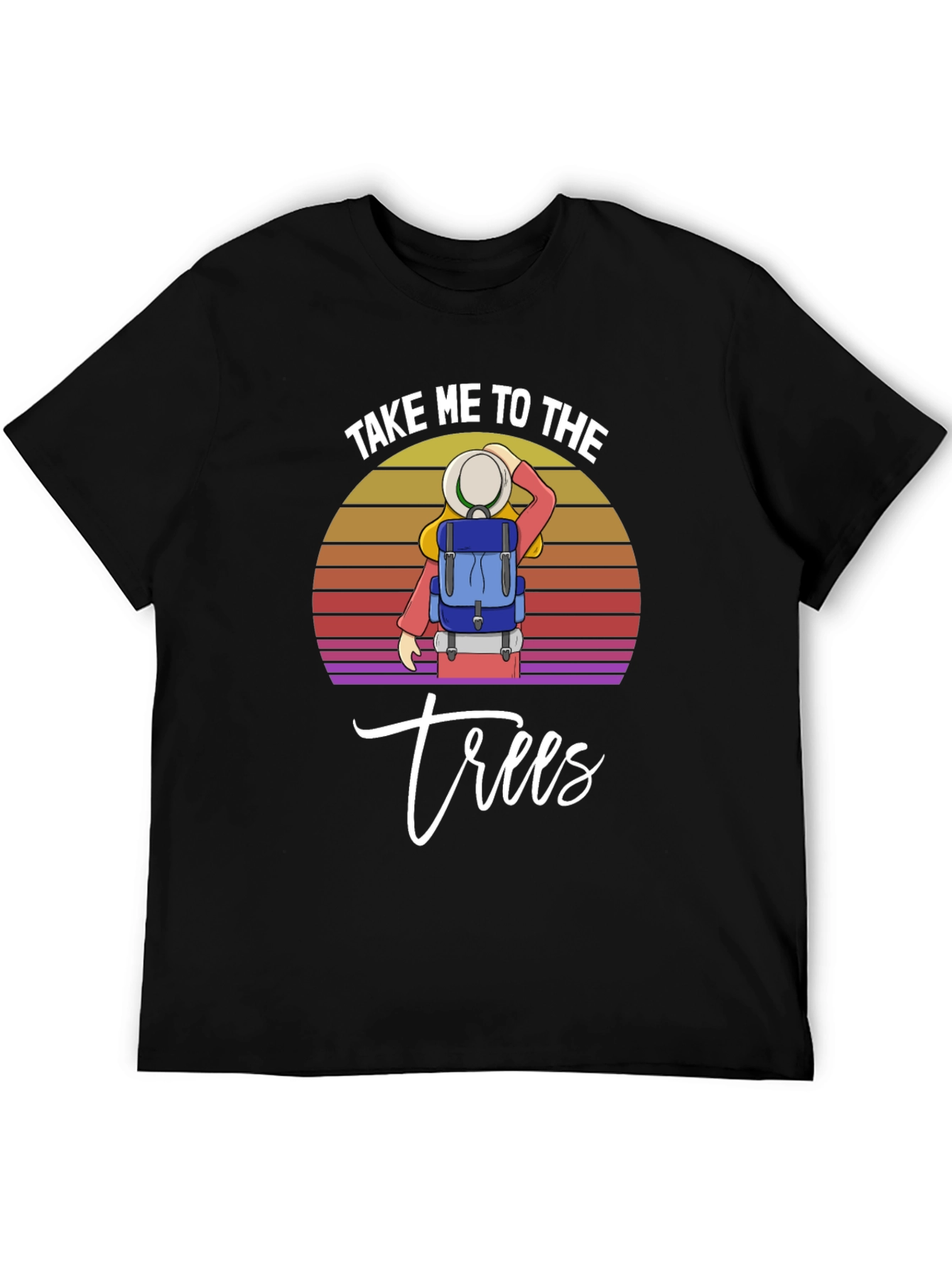 Camiseta Negra Llévame a los árboles