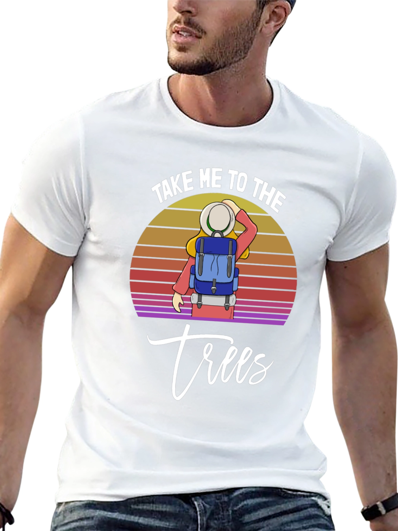 Camiseta Negra Llévame a los árboles