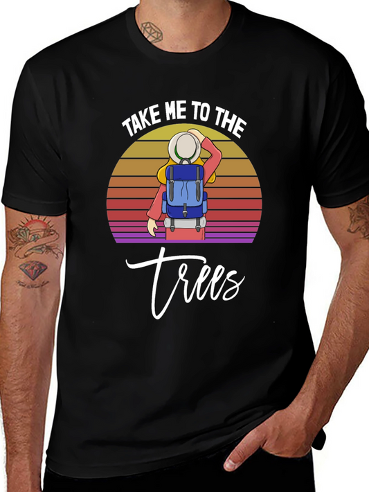 Camiseta Negra Llévame a los árboles