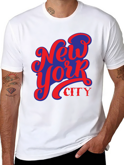 Camiseta Negra Nueva York City Diseño Urbano