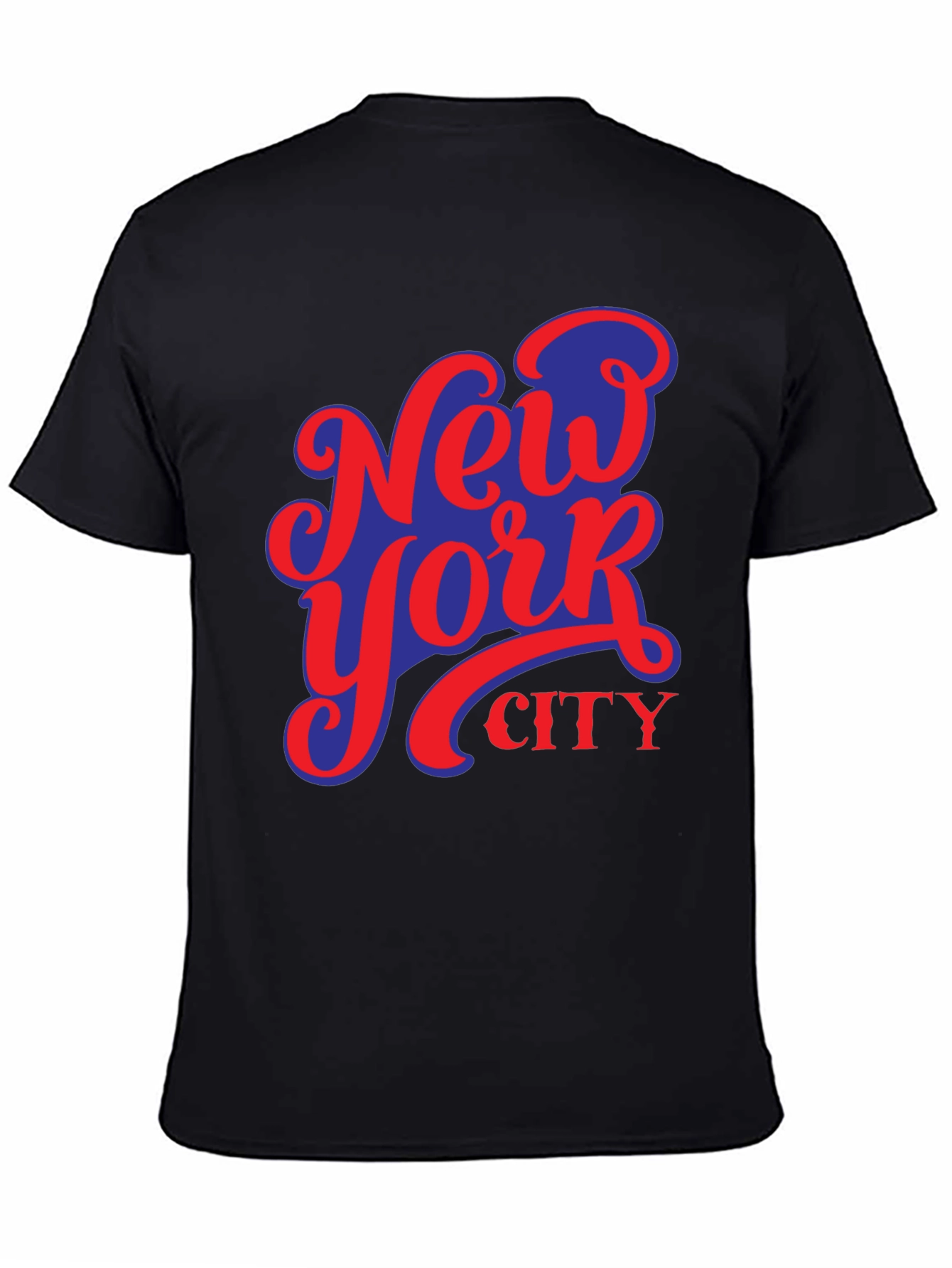 Camiseta Negra Nueva York City Diseño Urbano