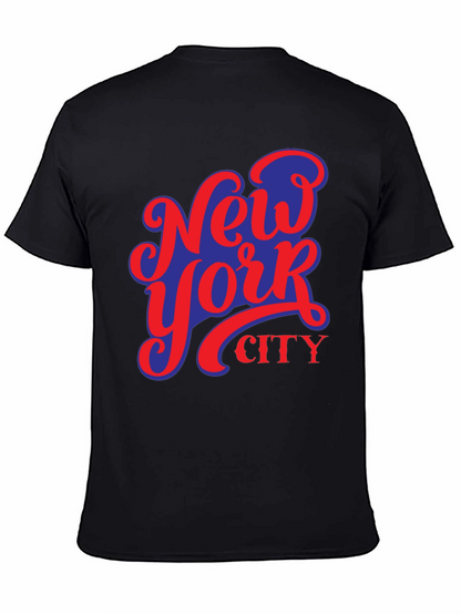 Camiseta Negra Nueva York City Diseño Urbano