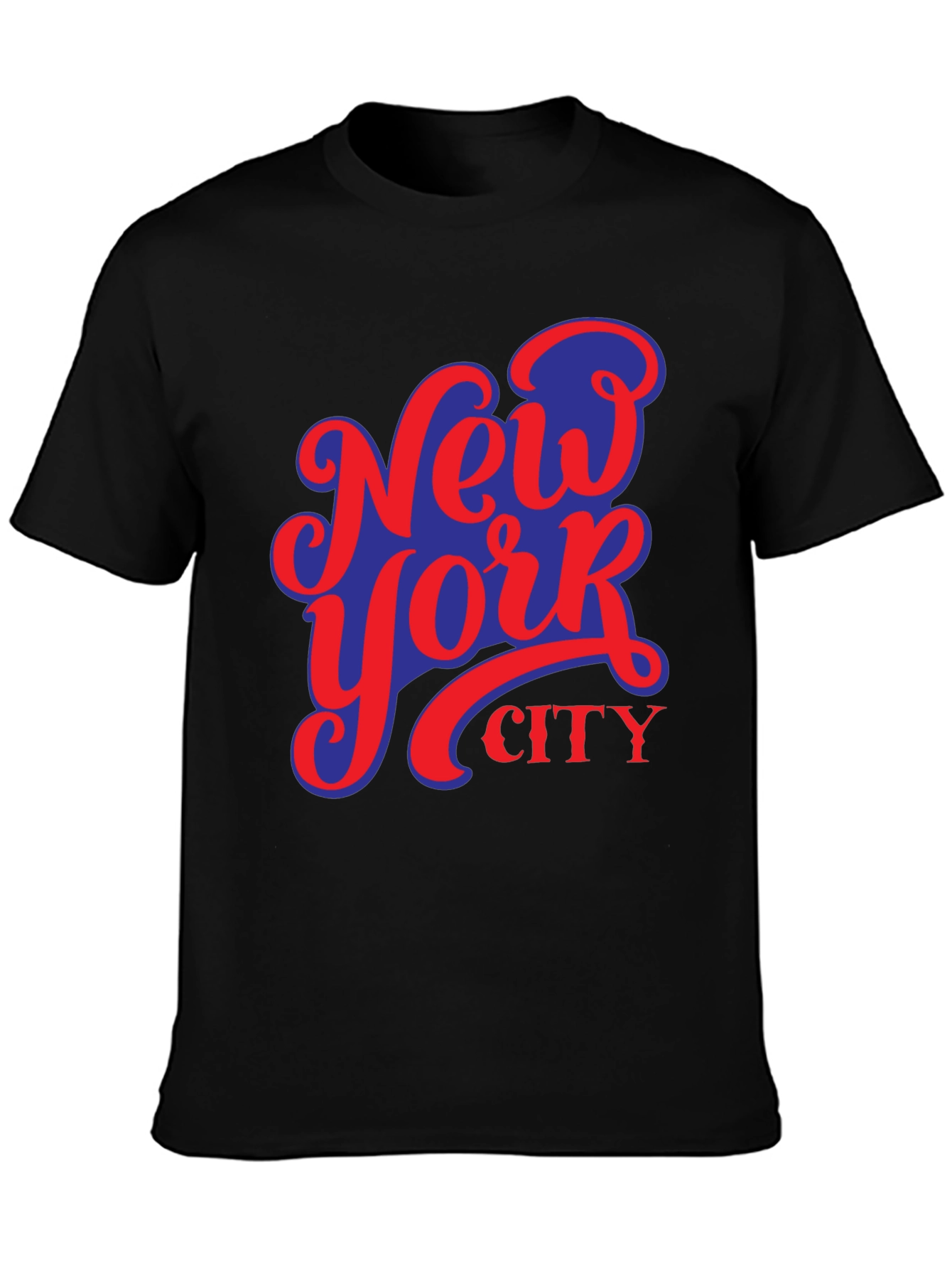 Camiseta Negra Nueva York City Diseño Urbano