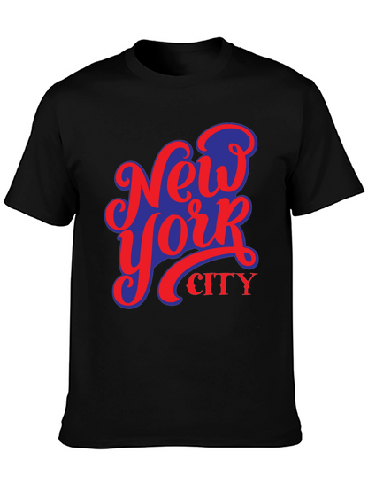 Camiseta Negra Nueva York City Diseño Urbano