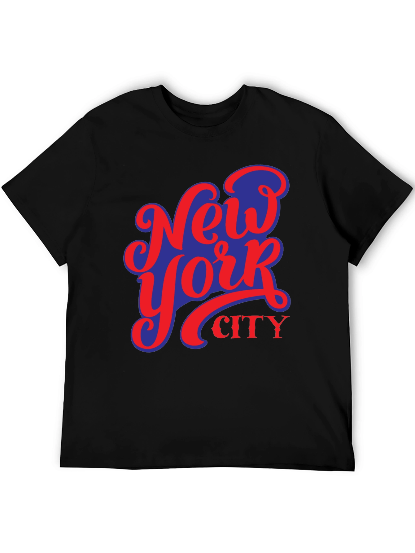 Camiseta Negra Nueva York City Diseño Urbano