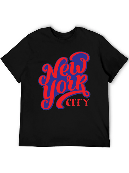 Camiseta Negra Nueva York City Diseño Urbano