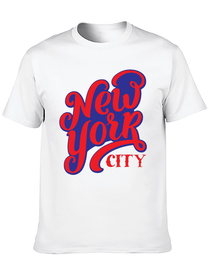 Camiseta Negra Nueva York City Diseño Urbano