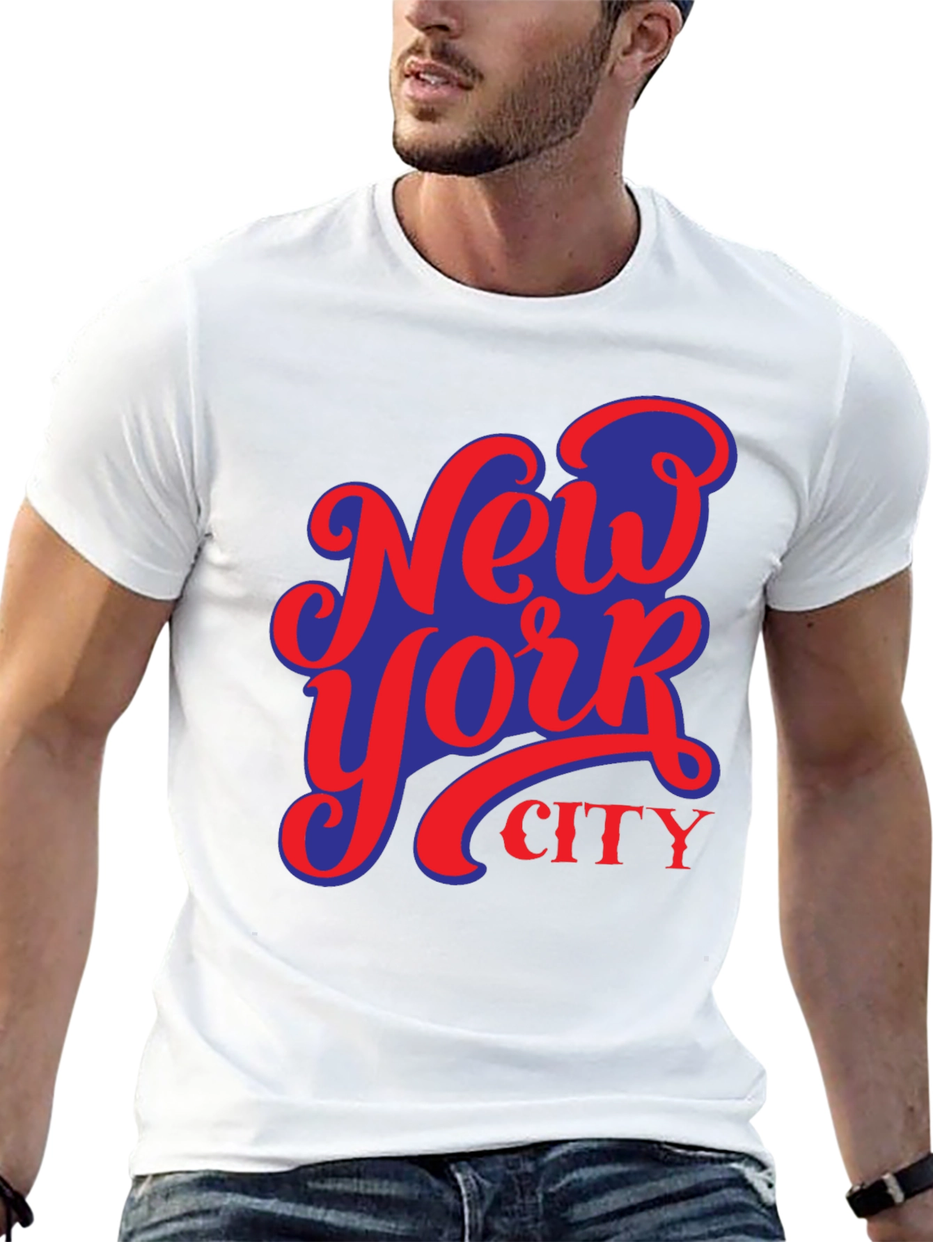 Camiseta Negra Nueva York City Diseño Urbano