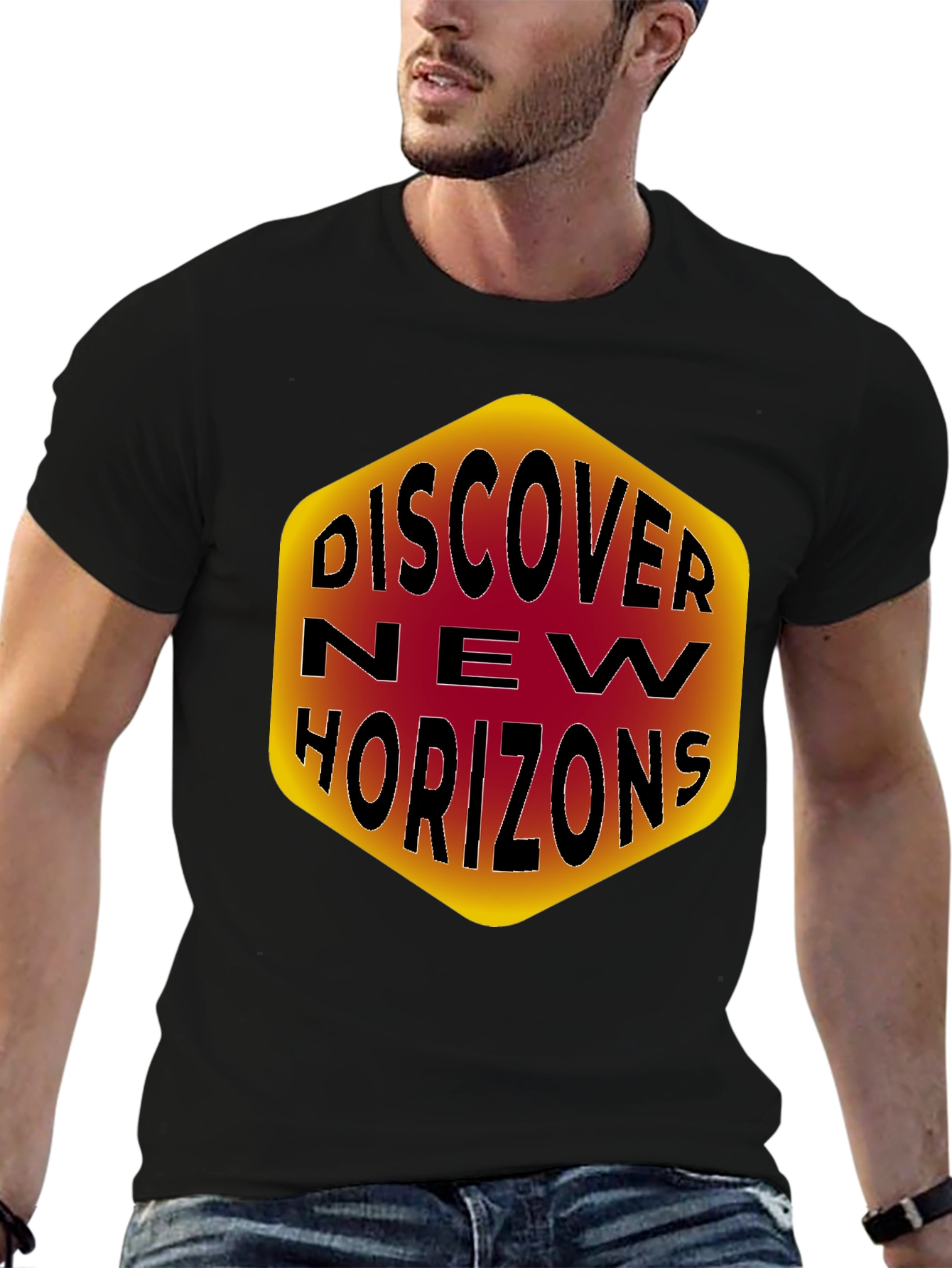 Camiseta Negra Nuevos Horizontes