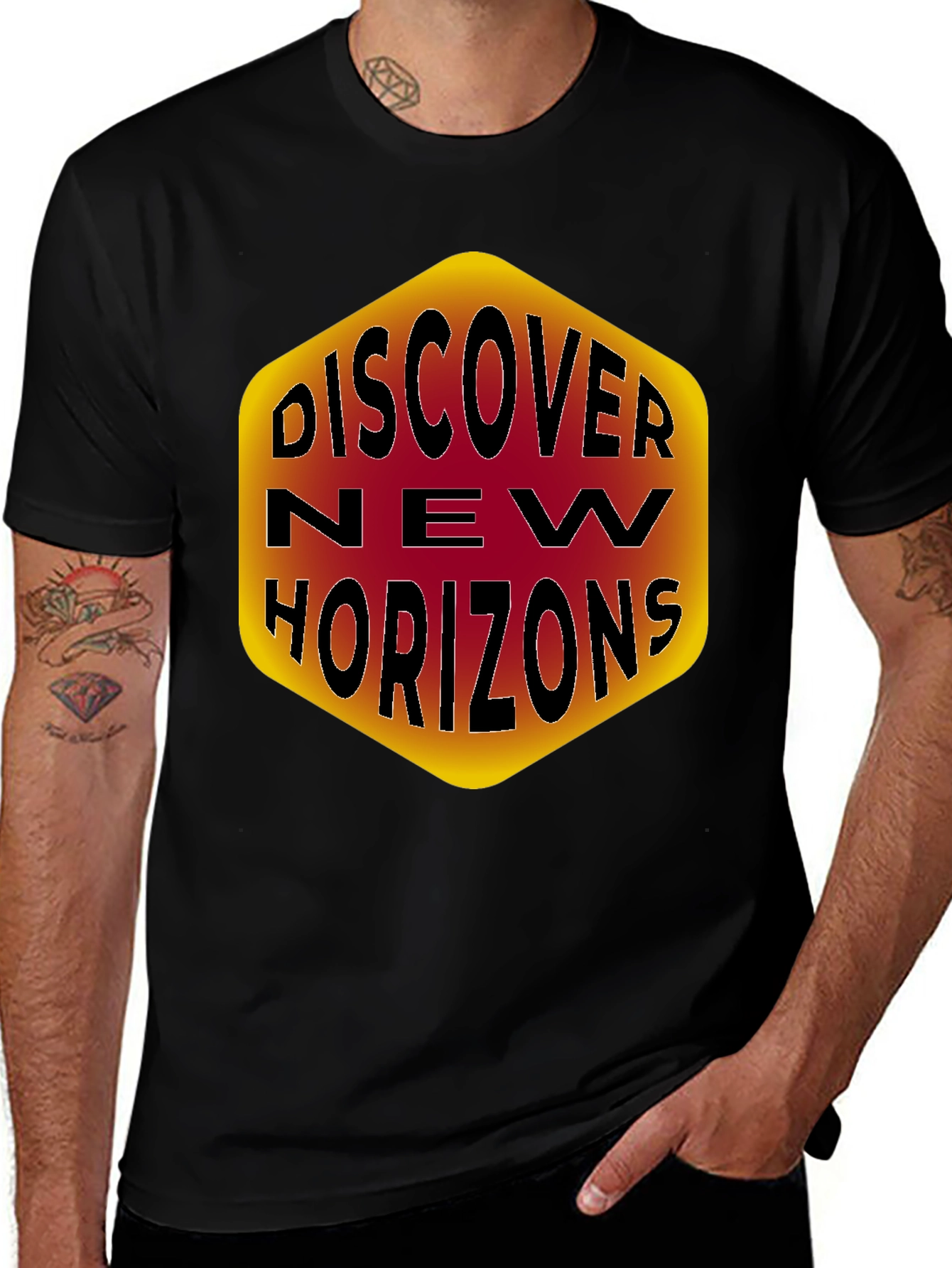 Camiseta Negra Nuevos Horizontes