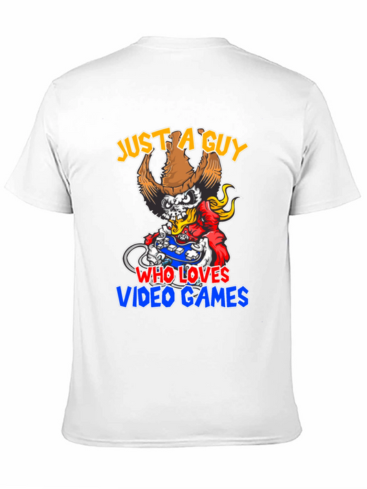 Camiseta Negra: Solo un Tipo Amante de los Videojuegos