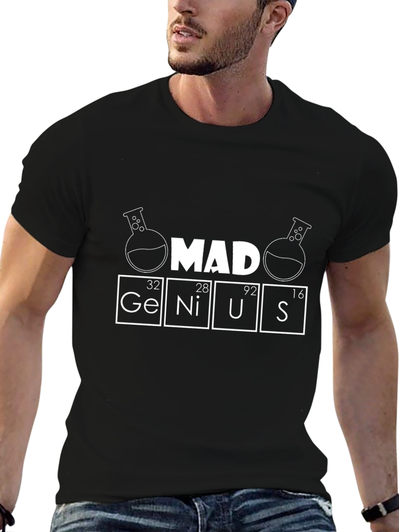 Camiseta Negra Mad Genius