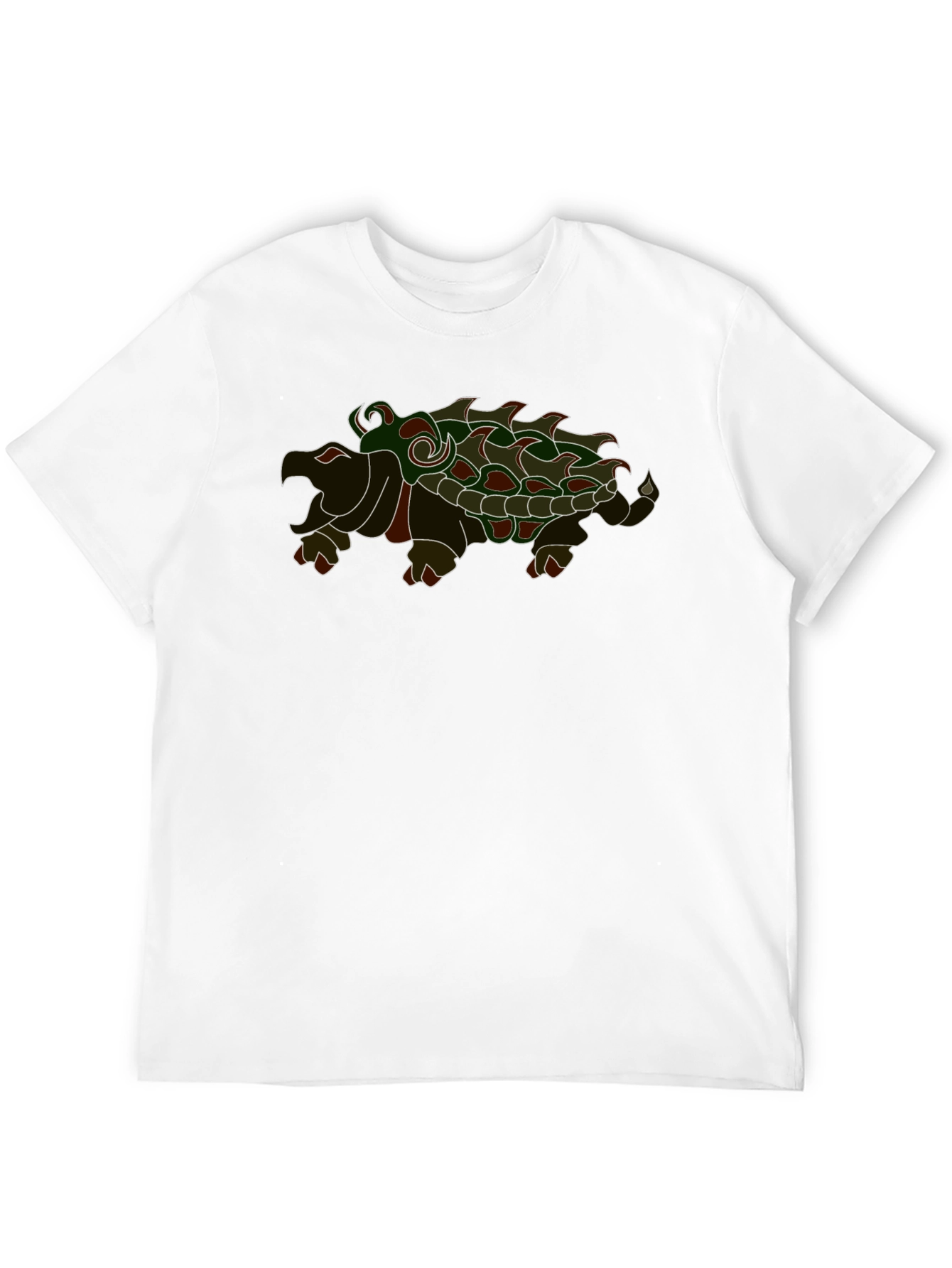Camiseta Negra con Diseño de Tortuga Caimán
