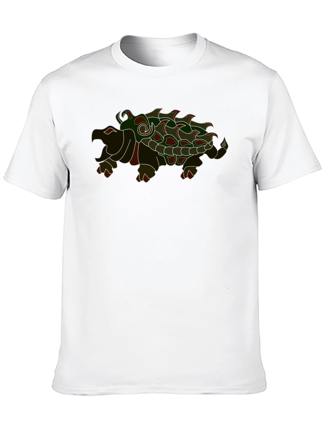 Camiseta Negra con Diseño de Tortuga Caimán